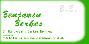 benjamin berkes business card